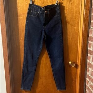 J. Crew Women's Deep Indigo Skinny Jeans 27 Toothpick